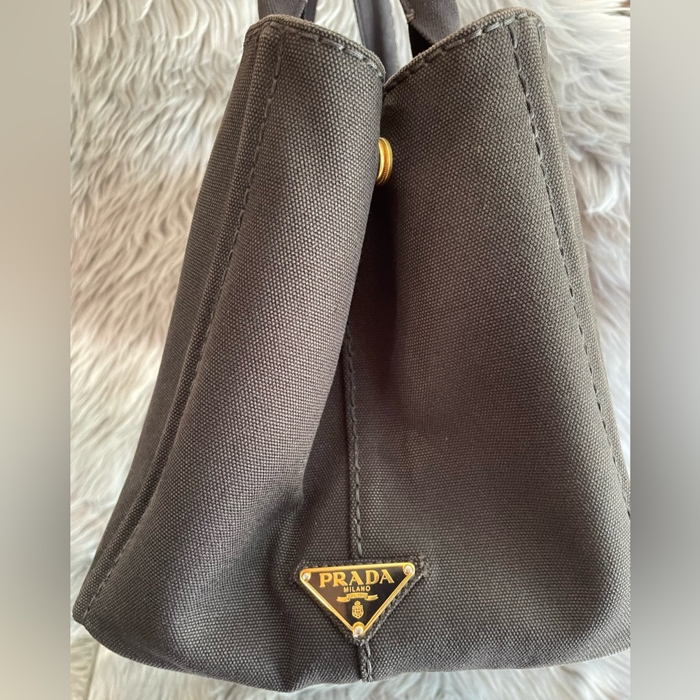 Authentic PRADA Jumbo 2way Canvas Cannapa - Picture 3 of 11